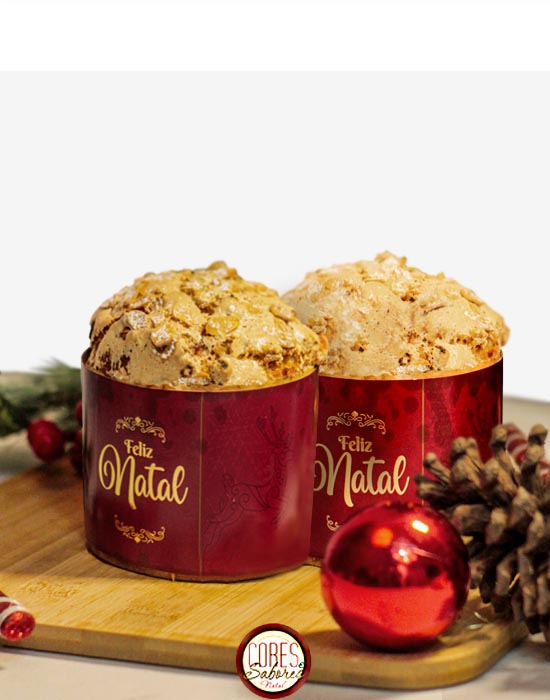 Panettone de Frutas Cristalizadas Cores e Sabores