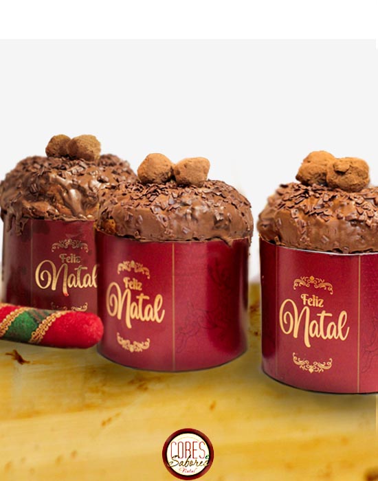 Panetone Trufado Cores e Sabores