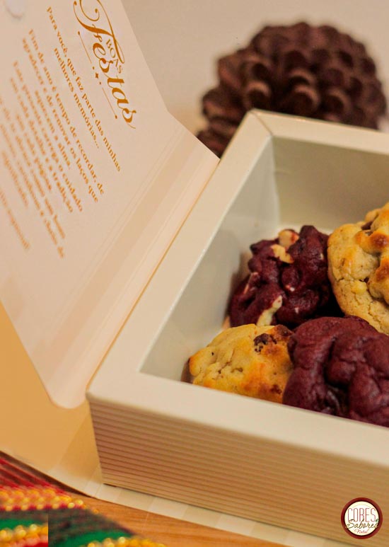 Caixa Livro com 4 Mini Cookies Especiais